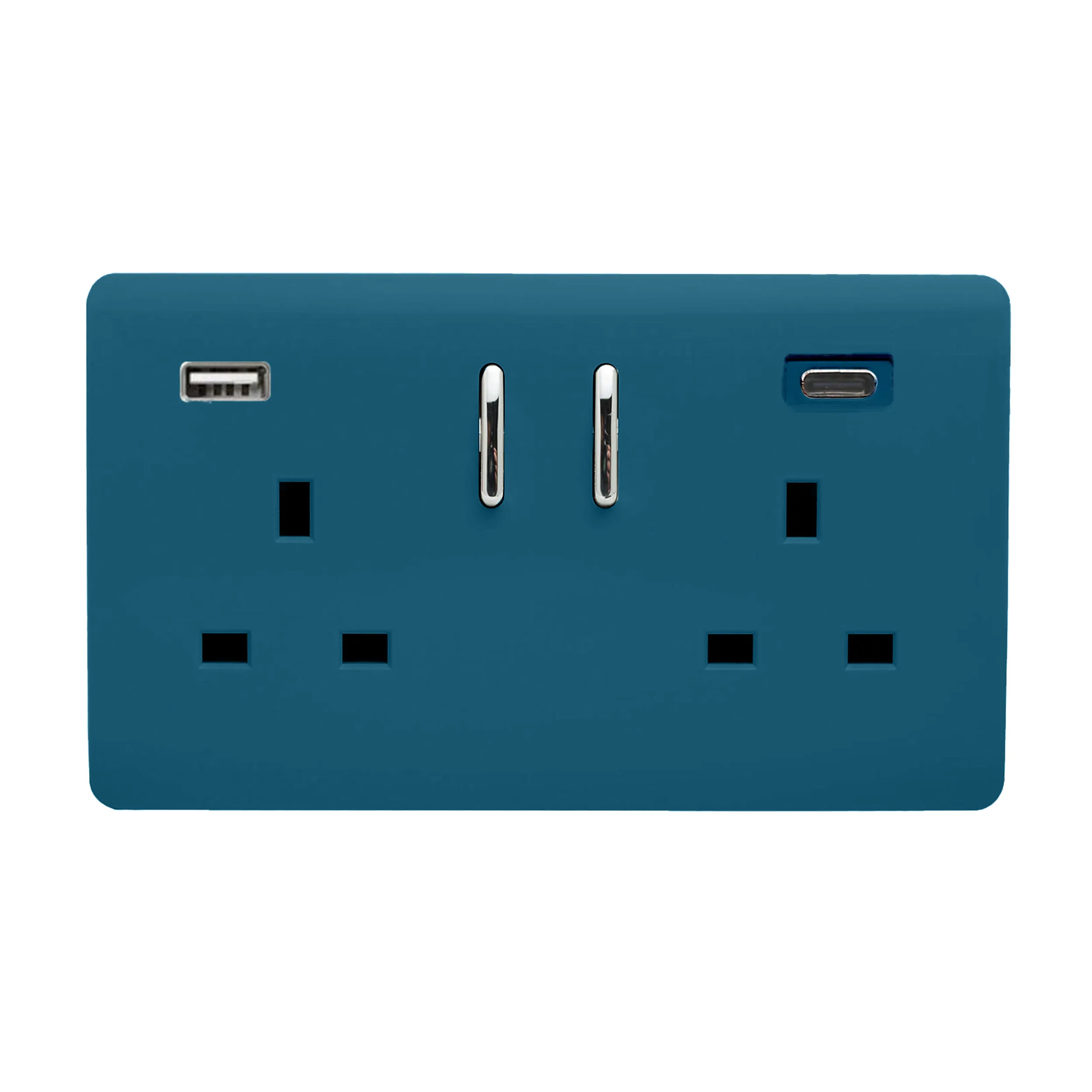 Ocean Blue Wiring Accessories Trendi Decorative Screwless